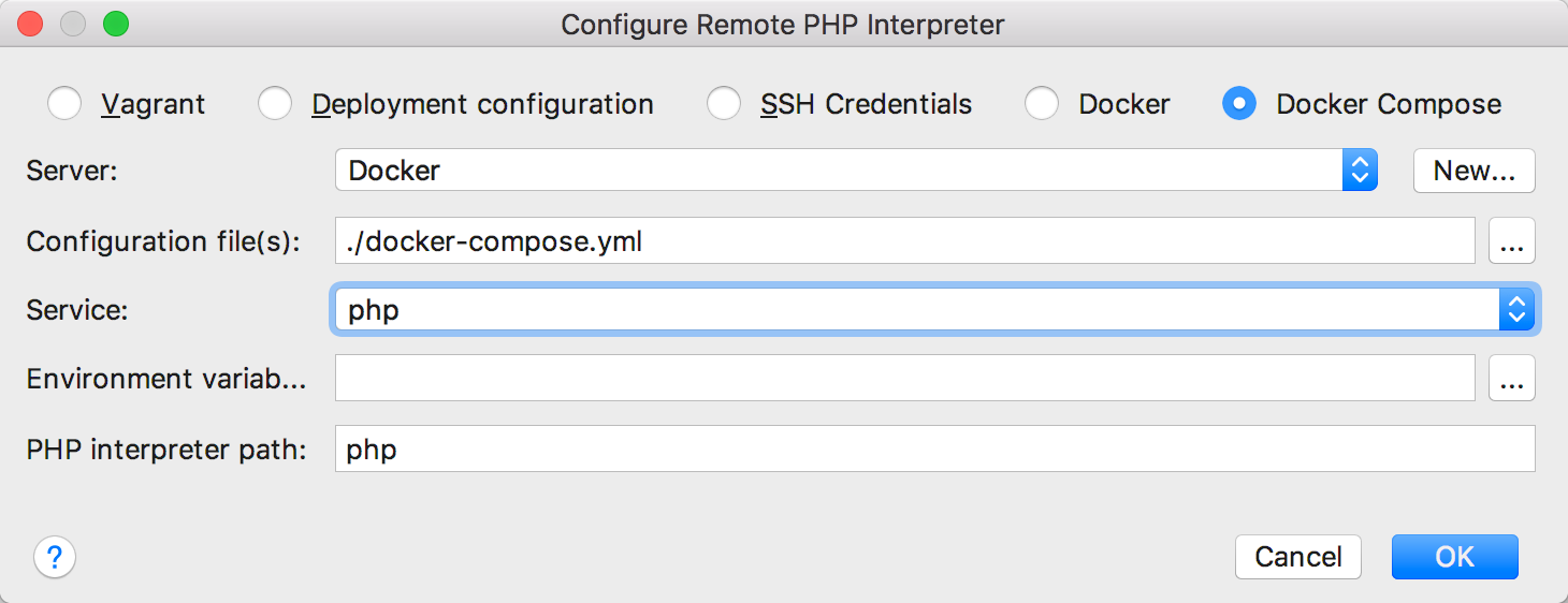Docker For Mac Php Container Cant Connect To Mysql Sequel Pro Works